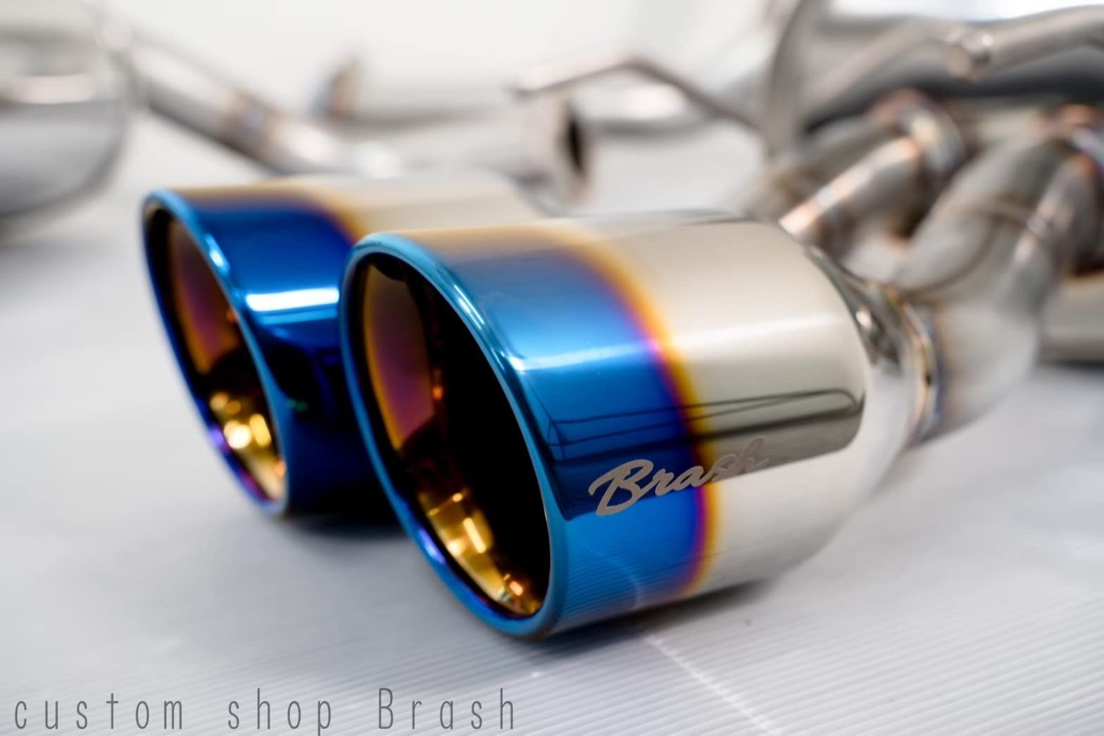 BRASH 4本出しマフラー 130マークX Amazon | GRX130系 マークX BRASH4本出しマフラー 直管